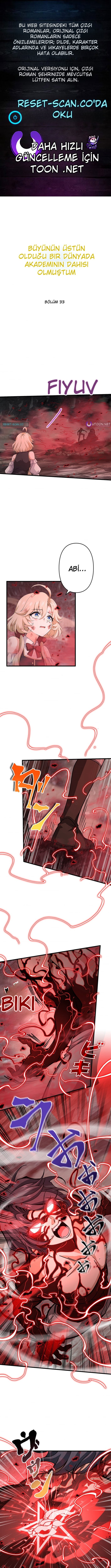 Büyünün Hüküm Sürdüğü Bir Dünyada Akademi Dahisi Oldum Bölüm 33 - Sayfa 1