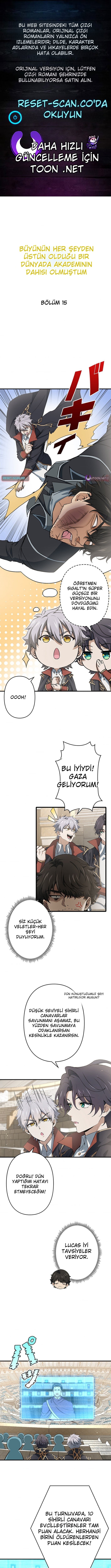 Büyünün Hüküm Sürdüğü Bir Dünyada Akademi Dahisi Oldum Bölüm 15 - Sayfa 1