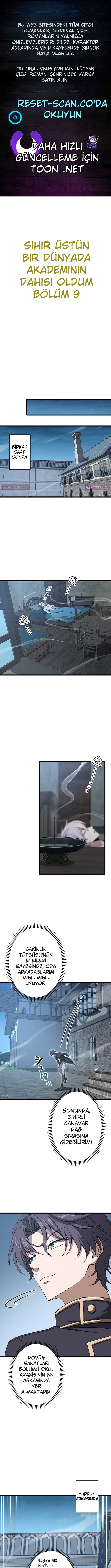 Büyünün Hüküm Sürdüğü Bir Dünyada Akademi Dahisi Oldum Bölüm 9 - Sayfa 1