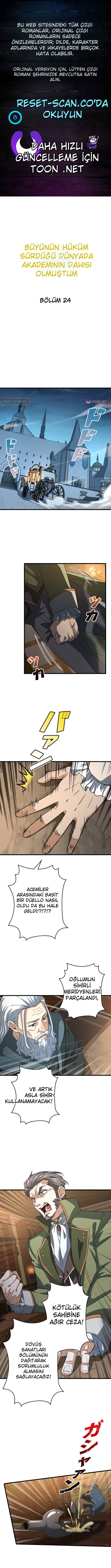 Büyünün Hüküm Sürdüğü Bir Dünyada Akademi Dahisi Oldum Bölüm 24 - Sayfa 1