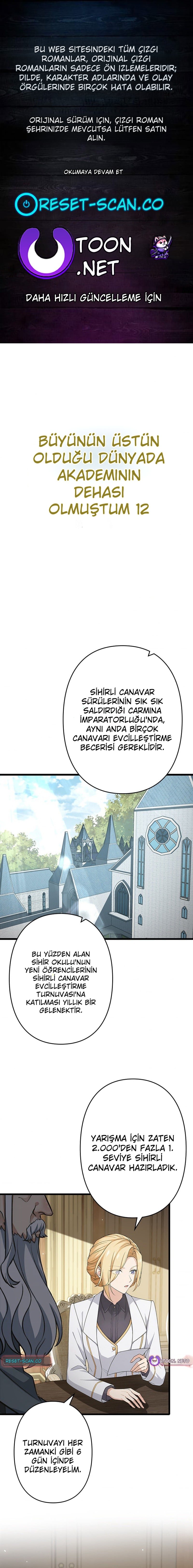 Büyünün Hüküm Sürdüğü Bir Dünyada Akademi Dahisi Oldum Bölüm 12 - Sayfa 1