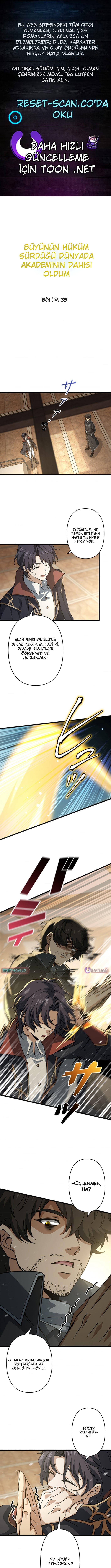 Büyünün Hüküm Sürdüğü Bir Dünyada Akademi Dahisi Oldum Bölüm 35 - Sayfa 1