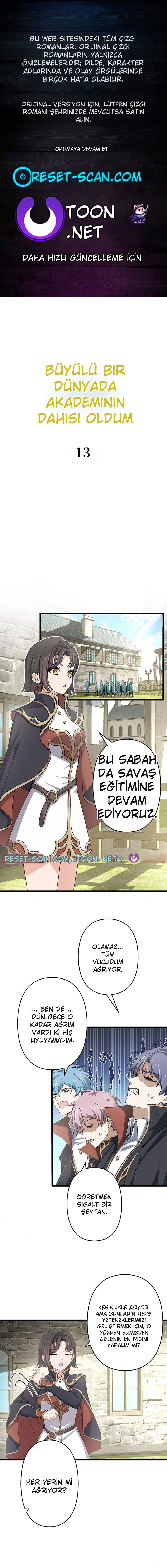 Büyünün Hüküm Sürdüğü Bir Dünyada Akademi Dahisi Oldum Bölüm 13 - Sayfa 1