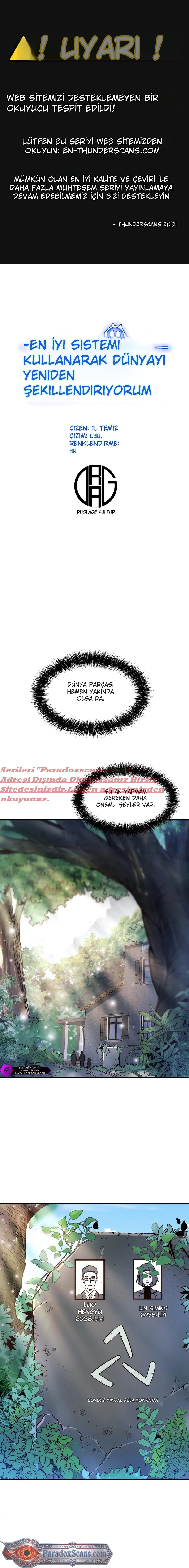 Dünyayı Yeniden Şekillendirmek İçin En Üst Düzey Bir Sistem Kullanıyorum Bölüm 23 - Sayfa 1