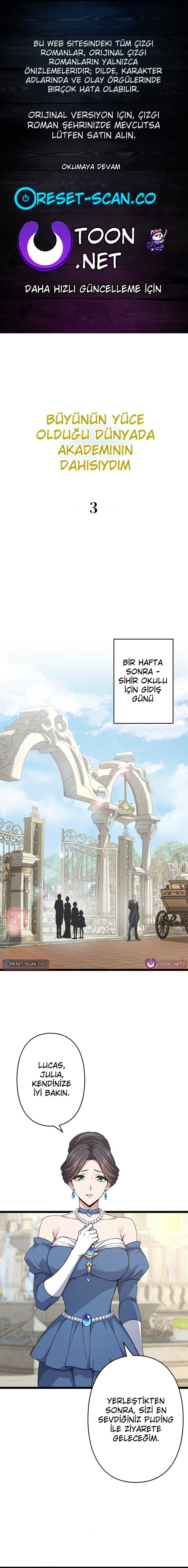 Büyünün Hüküm Sürdüğü Bir Dünyada Akademi Dahisi Oldum Bölüm 3 - Sayfa 1