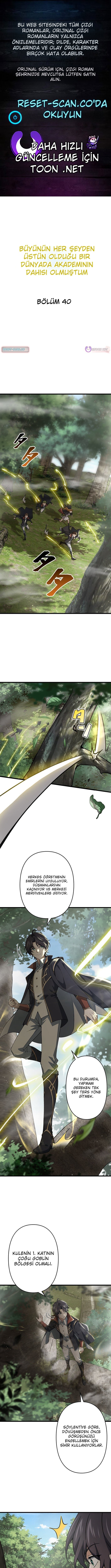 Büyünün Hüküm Sürdüğü Bir Dünyada Akademi Dahisi Oldum Bölüm 40 - Sayfa 1