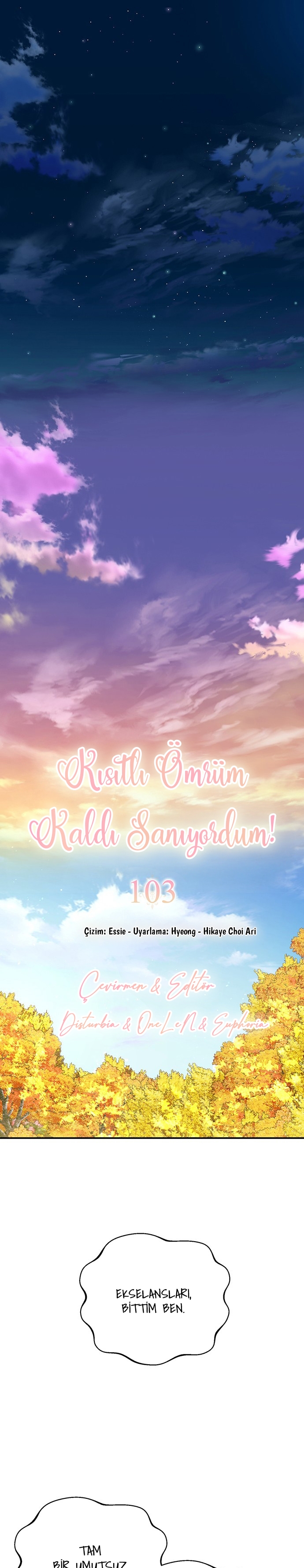 I Thought It Was Time! Bölüm 103 - Sayfa 1