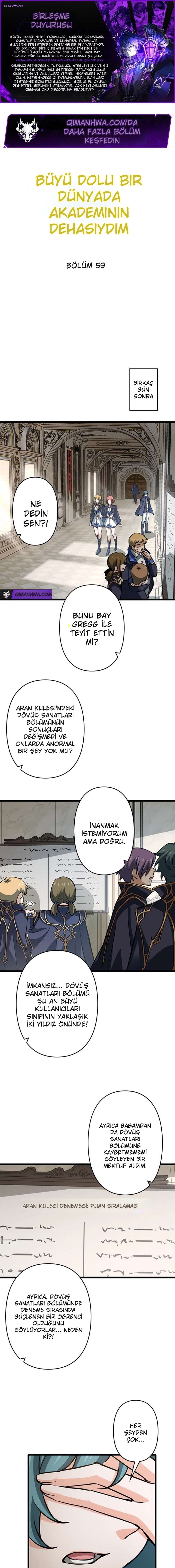 Büyünün Hüküm Sürdüğü Bir Dünyada Akademi Dahisi Oldum Bölüm 59 - Sayfa 1
