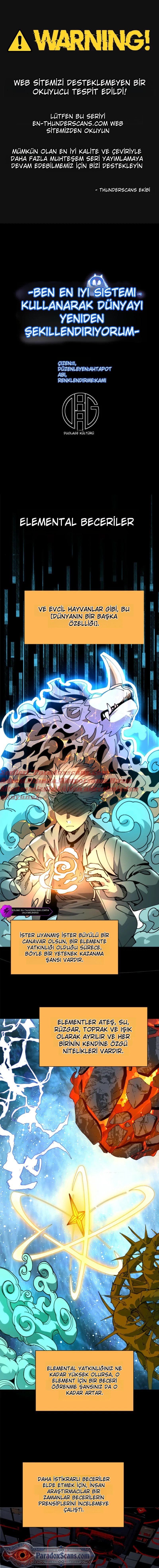 Dünyayı Yeniden Şekillendirmek İçin En Üst Düzey Bir Sistem Kullanıyorum Bölüm 15 - Sayfa 1